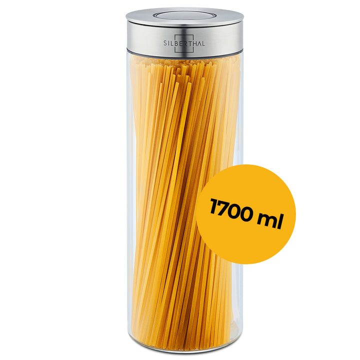 Vorratsglas 1700 ml - ideal für Spaghetti oder große Mengen Müsli