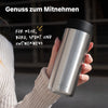 Thermobecher aus Edelstahl - mit Keramikbeschichtung - 100 % dicht - Spülmaschinenfest - 350 ml
