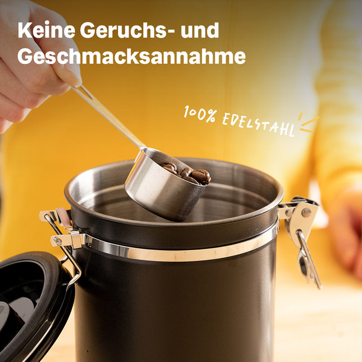 Kaffeedosen Set - 500g - mit Aromaventil - 2-teilig - 100% Luftdicht