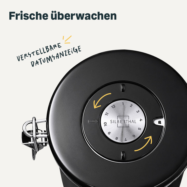 Kaffeedosen Set - 500g - mit Aromaventil - 2-teilig - 100% Luftdicht