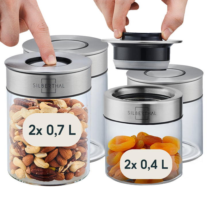 Vorratsgläser 4er Set Klein