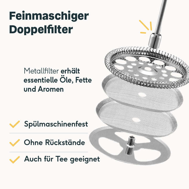 French Press mit Kaffeemühle - Set für Einsteiger