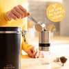 Luftdichte Kaffeedose 500g aus Edelstahl mit Aromaventil für volles Aroma