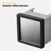 Abklopfbehälter für Siebträger mit integrierter Temperstation