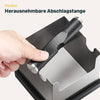 Abklopfbehälter für Siebträger mit integrierter Temperstation