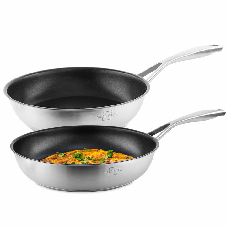 Pfannenset für Induktion - Ø 24 & 28 cm - Hoher Rand