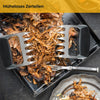 Pulled Pork Krallen aus Edelstahl für BBQ, Pulled Pork, Geflügel oder Salat