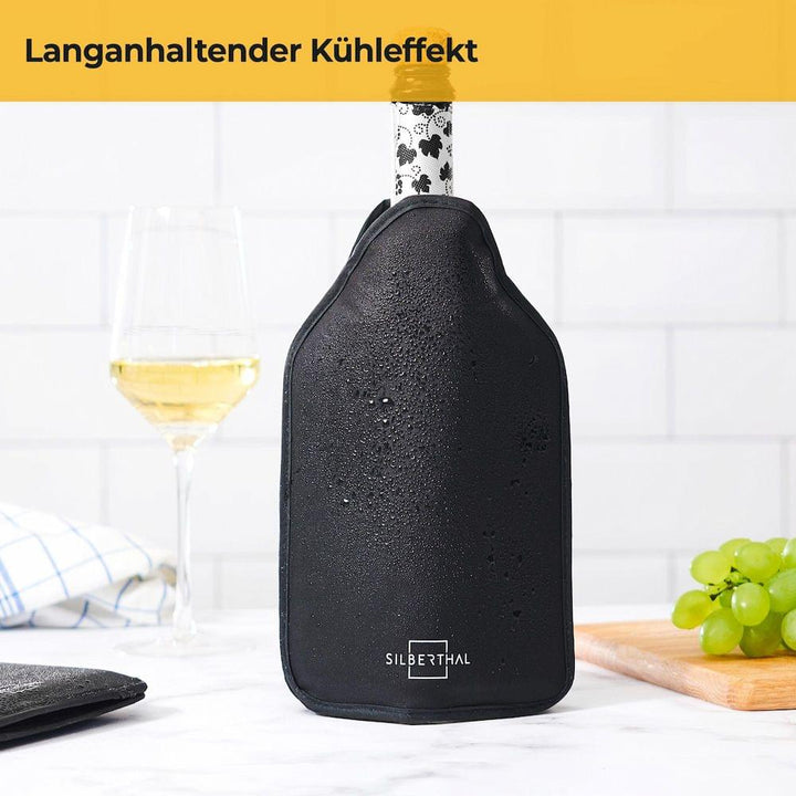 Flaschenkühler Manschette für unterwegs - Ideal für Wein, Bier & Co