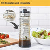 Salat Zubehör Set - Edelstahlschüsseln - Zerkleinerer & Dressing Shaker