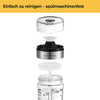 Dressingshaker aus Glas - mit aufgedruckten Rezepten - 500 ml
