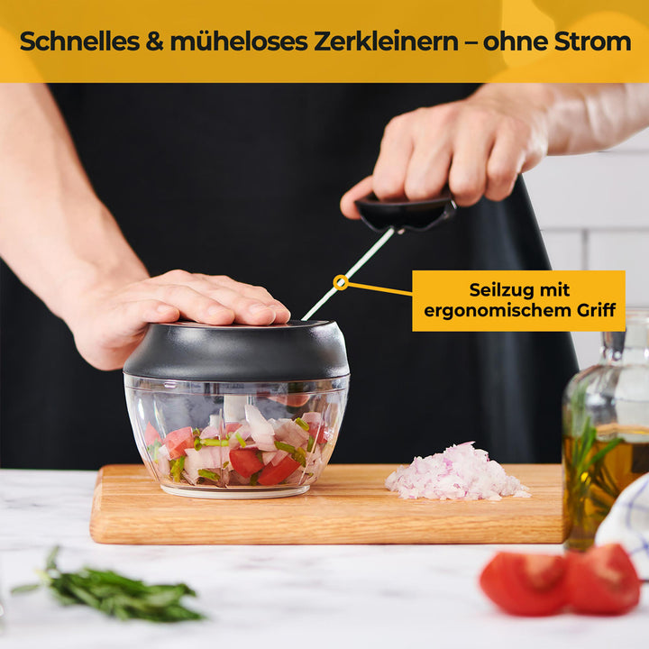 Salat Zubehör Set - Edelstahlschüsseln - Zerkleinerer & Dressing Shaker