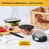 Manueller Zerkleinerer mit Seilzug - 3 Edelstahlklingen - 500 ml - Spülmaschinenfest