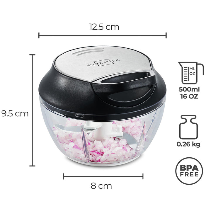 Salat Zubehör Set - Edelstahlschüsseln - Zerkleinerer & Dressing Shaker
