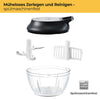 Manueller Zerkleinerer mit Seilzug - 3 Edelstahlklingen - 500 ml - Spülmaschinenfest