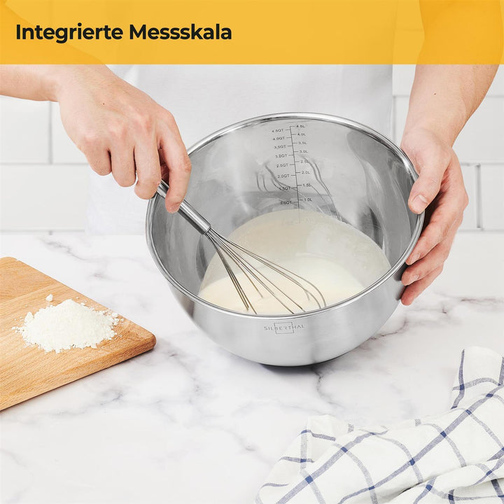Meal Prep Set - Frischhaltedosen Set aus Glas - Edelstahlschüsseln mit Deckel