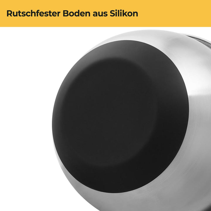 Salat Zubehör Set - Edelstahlschüsseln - Zerkleinerer & Dressing Shaker