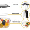 Meal Prep Set - Frischhaltedosen Set aus Glas - Edelstahlschüsseln mit Deckel