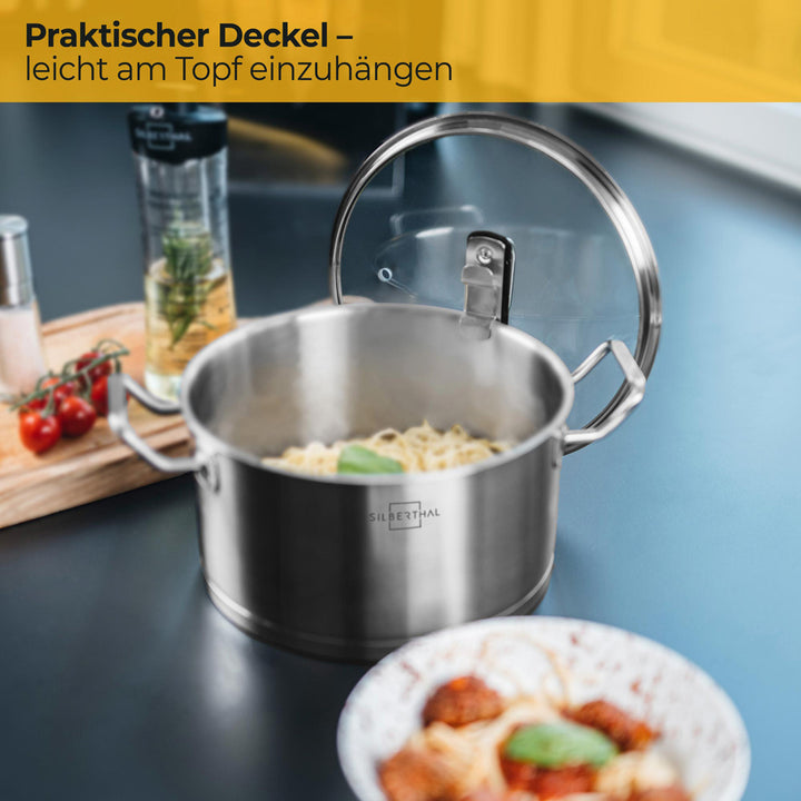 Glasdeckel 24 cm - Für Töpfe mit 24 cm Innendurchmesser