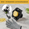 V-Hobel aus Edelstahl - 5 Einsätze für Julienne & feine Scheiben - Verstellbar - mit Fingerschutz