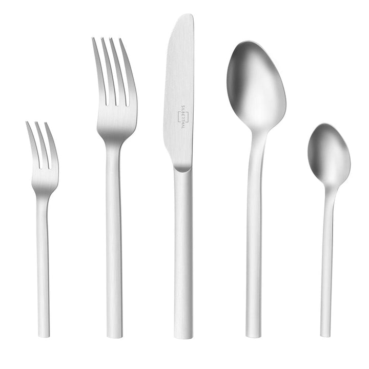 Besteckset für 6 Personen - 18/10 Edelstahl - 30-teilig - Spülmaschinenfest - mit To-Go-Etui