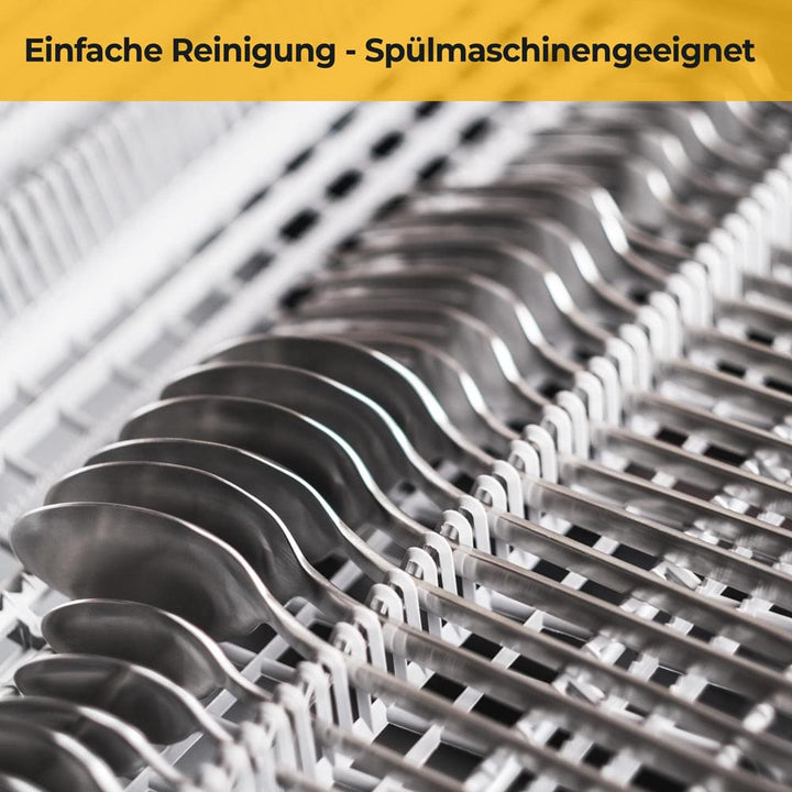 Besteckset für 12 Personen (2x6er Set) - Spülmaschinenfest - Edelstahl Matt - 60-teilig
