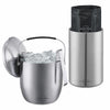 Eiskaltes Genuss-Set mit Eiswürfelbehälter und Flaschenkühler