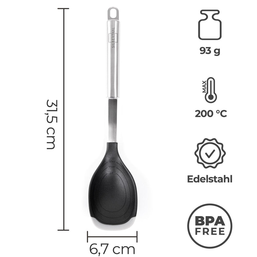 GALPADA Edelstahl Servierlöffel Mit Löchern - Praktischer Sieblöffel Für Suppen, Salate & Reis